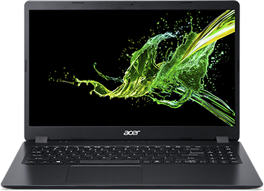 Acer Aspire 3 (A315-55KG-370C) - 15.6" FullHD, Core i3-8130U, 8GB, 256GB SSD, nVidia GeForce MX130 2GB, Microsoft Windows 10 Professional - Fekete Laptop 3 év garanciával (verzió)
