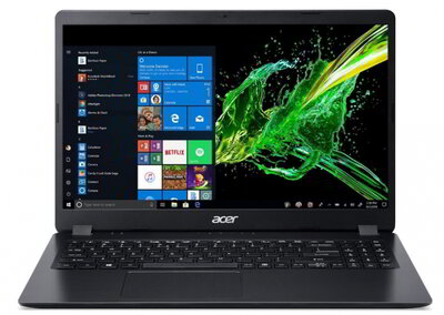 Acer Aspire 3 (A317-51KG-32N0) - 17.3" HD+, Core i3-8130U, 8GB, 256GB SSD, nVidia GeForce MX130 2GB, Linux - Fekete Laptop 3 év garanciával (verzió)