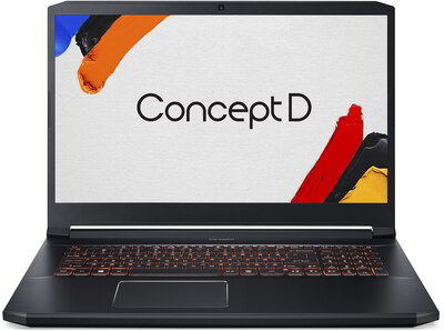 Acer ConceptD 5 Pro (CN517-71P-77RU) - 17,3" UHD IPS, Core i7-9750H, 16GB, 1TB SSD, nVidia GeForce RTX 3000 6GB, Microsoft Windows 10 Professional - Fekete Grafikus Munkaállomás 3 év garanciával