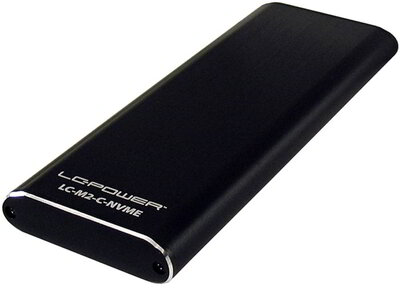 LC Power Külső ház - USB 3.1 Type C - M.2 SSD - LC-M2-C-NVME