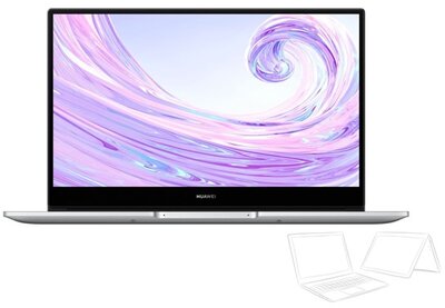 Huawei MateBook D 14 - 14.0" FullHD IPS, AMD Ryzen 5-3500U, 8GB, 512GB SSD, AMD Radeon RX Vega 8, Microsoft Windows 10 Home - Ezüst Laptop