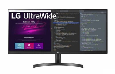 LG IPS monitor 34" - 34WN700, 3440x1440, 21:9, 300 cd/m2, 5ms, HDMIx2,DisplayPort, HDR10, FreeSync, hangszóró