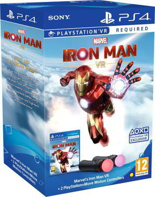 Sony PlayStation 4 Move Twin Pack kontroller + Marvel's Iron Man VR PS4 játékszoftver