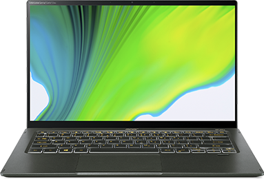 Acer Swift 5 ( SF514-55T-76V6) - 14" FullHD IPS Touch, Core i7-1165G7, 16GB, 512GB SSD, Microsoft Windows 10 Home- Fátyolzöld Ultrabook 3 év garanciával