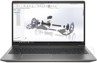 HP ZBook 15 G7 - 15.6" FullHD IPS, Core i7-10850H, 16GB, 512GB SSD, nVidia Quadro P620 4GB, Microsoft Windows 10 Professional - Ezüst Grafikus munkaállomás 3 év garanciával