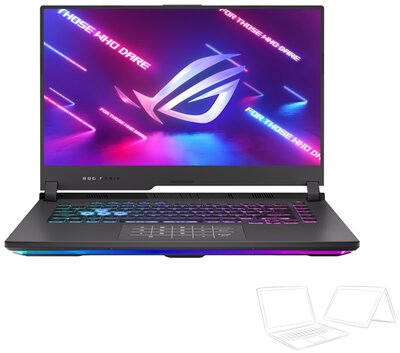 Asus ROG Strix G15 (G513IH) - 15.6" FullHD IPS 144Hz, Ryzen 7-4800H, 8GB, 512GB SSD, nVidia GeForce GTX 1650 4GB, DOS - Holdfogyatkozás-szürke Gamer Laptop 3 év garanciával