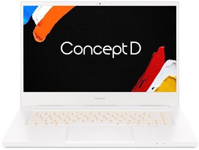 Acer ConceptD 3 Pro (CN315-72P-74GL) - 15,6" FullHD IPS, Core i7-10750H, 16GB, 1TB SSD, nVidia Quadro T1000 4GB, Microsoft Windows 10 Professional - Fehér Grafikus Munkaállomás 3 év garanciával