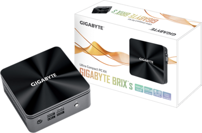 Gigabyte BRIX - Core i7-10710U, DOS - Fekete Számítógép konfiguráció