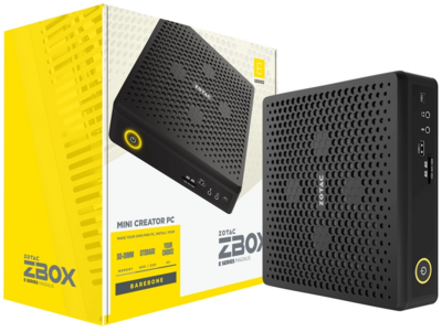 Zotac ZBOX - Intel Core i7-10750H, nVidia GeForce RTX 2080S, DOS - Fekete Barebone Számítógép konfiguráció