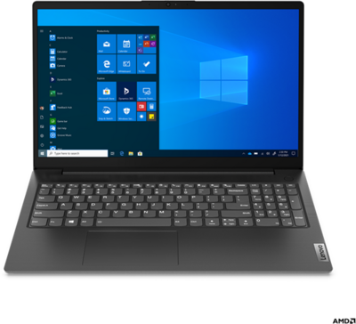 Lenovo V15 (G2) - 15.6" FullHD, Ryzen 3-5300U, 8GB, 256GB SSD, Microsoft Windows 11 Professional - Fekete Üzleti Laptop 3 év garanciával (verzió)