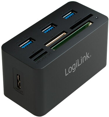 LogiLink USB 3.0 Hub with All-in-One Card Reader