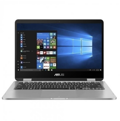 Asus VivoBook Flip 14 (TP401) - 14" FullHD IPS-Level Touch, Celeron-N4020, 4GB, 128GB eMMc, Microsoft Windows 10 Home - Szürke Átalakítható Laptop