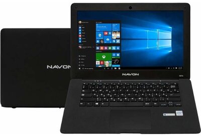 Navon NEX 1401 - 14" FullHD, Celeron N3350, 4GB, 64GB eMMC, Microsoft Windows 10 Home - Fekete Laptop