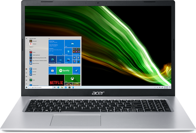 Acer Aspire 5 (A515-56G-39QP) - 15.6" FullHD IPS, Core i3-1115G4, 8GB, 256GB+480GB SSD, nVidia GeForce MX450 2GB, DOS - Ezüst Laptop 3 év garanciával (verzió)