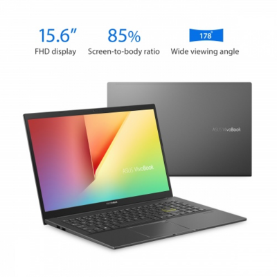 Asus VivoBook 15 (S513EA) - 15,6" FullHD IPS, Core i3-1115G4, 8GB, 256GB SSD, Microsoft Windows 10 Home és Office 365 előfizetés - fekete Laptop (verzió)