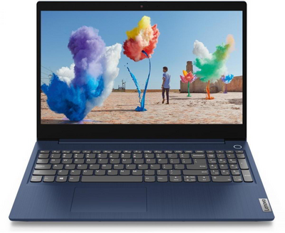 Lenovo IdeaPad 3 - 15.6" FullHD, AMD-3020e, 8GB, 128GB SSD+1TB HDD, Microsoft Windows 10 Professional - Örvénykék Laptop (verzió)