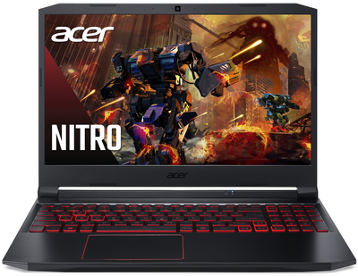 Acer Nitro (AN515-55-717C) 15.6" FullHD IPS 144Hz, Core i7-10750H, 16GB, 512GB SSD, nVidia GeForce RTX 3050TI 4GB, Microsoft Windows 11 Home - Fekete Gamer Laptop 3 év garanciával