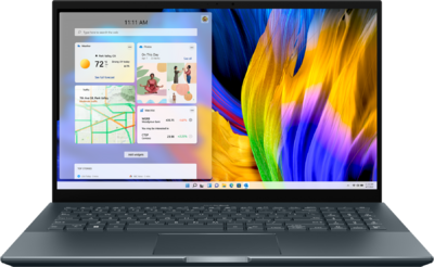 Asus ZenBook Pro 15 OLED (UM535QA) - 15,6" FullHD OLED, Ryzen 7-5800H, 16GB, 512GB SSD, DOS - Fenyő szürke Laptop 3 év garanciával