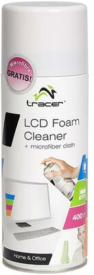 Tracer LCD tisztító hab, 400 ml + Microfiber