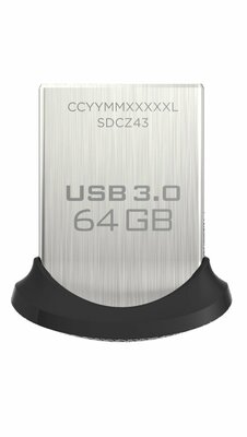 Sandisk 64GB Ultra Fit USB 3.0 Pendrive - Fekete/ezüst