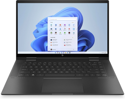 HP Envy x360 15 - 15,6" FullHD OLED Touch, Core i5-1240P, 32GB, 512GB SSD, Microsoft Windows 11 Home - Fekete Laptop 3 év garanciával (verzió)