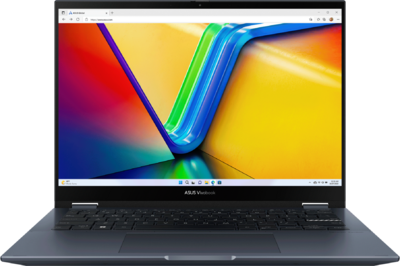 Asus VivoBook S 14 Flip (TN3402YA) - 14" WUXGA IPS-Level Touch , Ryzen 5-7530U, 16GB, 512GB SSD, Microsoft Windows 11 Home - Csendes kék Átalakítható Laptop 3 év garanciával