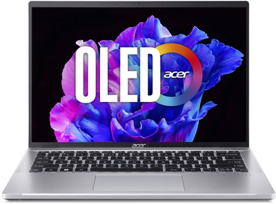 Acer Swift Go (SFG14-71-53JR) - 14" 2.8K OLED, Core i5-13500H, 16GB, 512GB SSD, Microsoft Windows 11 Home - Ezüst Ultrabook 3 év garanciával