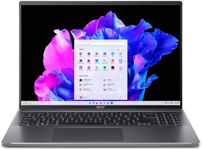 Acer Swift Go 16 (SFG16-71-7737) - 16" 3.2K OLED 120Hz, Core i7-13700H, 16GB, 1TB SSD, Microsoft Windows 11 Home - Szürke Ultrabook 3 év garanciával