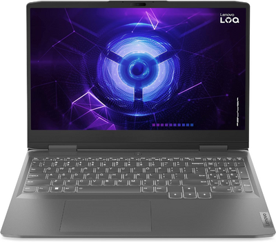 Lenovo LOQ 15 - 15.6" FullHD IPS 14Hz, Ryzen 5-7640HS, 16GB, 512GB SSD, nVidia GeForce RTX 4050 6GB, DOS - Viharszürke Gamer Laptop 3 év garanciával