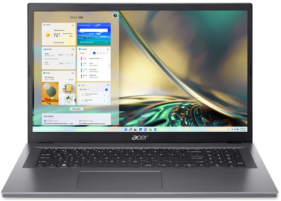 Acer Aspire 3 (A317-55P-34FN) - 17.3" FullHD IPS, Core i3-N305, 8GB, 512GB SSD, Microsoft Windows 11 Home - Szürke Laptop 3 év garanciával