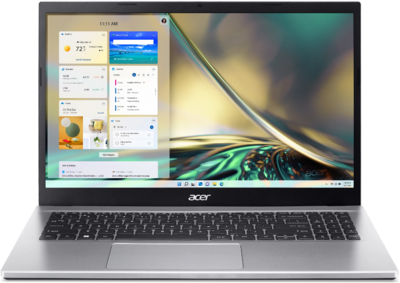 Acer Aspire 3 (A315-59-51G2) - 15.6" FullHD, Core i5-1235U, 24GB, 512GB SSD+500GB SSD, Microsoft Windows 11 Home és Office 365 előfizetés - Ezüst Laptop 3 év garanciával (verzió)