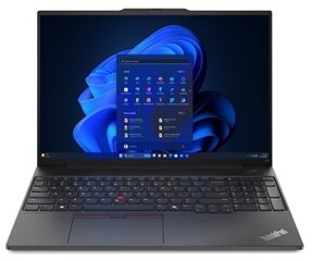 Lenovo Thinkpad E16 (Gen2) - 16" WUXGA IPS, Core ultra i7-155H, 16GB, 1TB SSD, DOS - Grafit fekete Üzleti Laptop 3 év garanciával