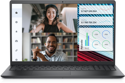 Dell Vostro 15 (3520) - 15,6" FullHD, Core i5-1235U, 16GB, 512GB SSD+ 1TB HDD, Microsoft Windows 11 Home - Sötét szürke Üzleti Laptop 3 év garanciával (verzió)