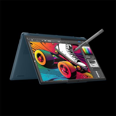 Lenovo Yoga 7 2 in 1 - 14" WUXGA Touch, Core Ultra 7-155U, 16GB, 512GB SSD, Microsoft Windows 11 Home - Tidal Teal Átalakítható Laptop 3 év garanciával