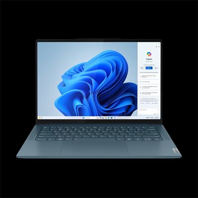 Lenovo Yoga Pro 7 - 14.5" 2.5K IPS, Ryzen 7-8845HS, 16GB, 512GB SSD, nV RTX 3050 6GB,DOS - Zöldes kék Laptop 3 év garanciával