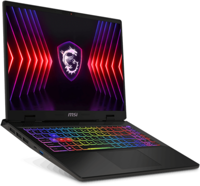 MSI Sword 16 HX B13V - 16" FullHD+, Core i7-13700HX, 16GB, 512GB SSD, nVidia GeForce RTX 4070 8GB, DOS - Szürke Gamer Laptop