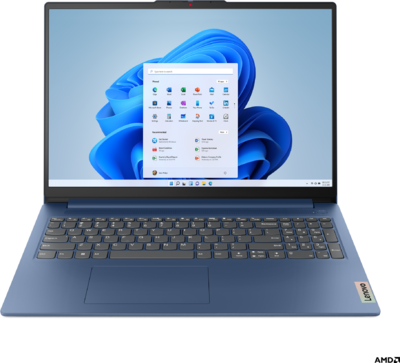 Lenovo IdeaPad Slim 3 (Gen8) - 16" WUXGA, Ryzen 7-7730U, 16GB, 1TB SSD, DOS - Örvénykék Laptop 3 év garanciával