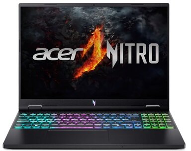 Acer Nitro V (AN16-73-761A) 16" FullHD 165Hz, Intel Core i7-14650HX, 16GB, 2TB SSD, GeForce RTX 4060, DOS - Fekete Gamer Laptop 3 év garanciával