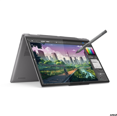 Lenovo Yoga 7 2 in 1 - 14" WUXGA Touch, Ryzen 5-8640HS, 16GB, 1TB SSD, Microsoft Windows 11 Home és Office 365 előfizetés - Szürke Átalakítható Laptop 3 év garanciával (verzió)