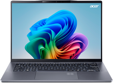 Acer Swift Go (SFG14-01-X395) - 14.5" WQXGA, Snapdragon X Plus X1P-42-100, 16GB, 512GB SSD, Microsoft Windows 11 Home - Szürke Ultravékony Alumínium Laptop