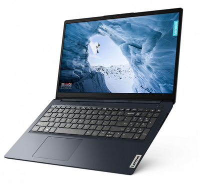 Lenovo IdeaPad 1 - 15.6" FullHD, Ryzen 7-5700U, 16GB, 1TB SSD, Microsoft Windows 11 Home S - Örvénykék Laptop (verzió)