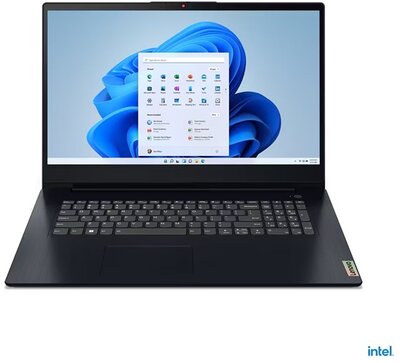 Lenovo IdeaPad 3 82RL00CSHV - 17.3" FullHD, Core i5-1235U, 16GB, 512GB SSD, DOS - Kék Laptop 3 év garanciával