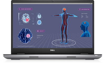 Dell Precision 7780 210-BGPB - 17,3" FullHD, Core i9-13950HX, 32GB, 2TB SSD, nVidia GeForce RTX3500 12GB, DOS - Titánszürke Munkaállomás 3 év garanciával