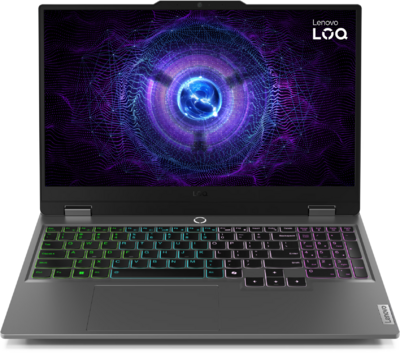 Lenovo LOQ 15 83GS00MNHV - 15.6" FullHD, Core i5-12600HX, 24GB, 512GB SSD, nVidia GeForce RTX 4050 6GB, DOS - Szürke Gamer Laptop 3 év garanciával