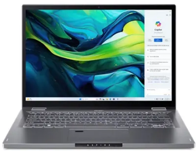 Acer Spin 14 NX.J3JEU.005 - 14" WUXGA Touch, Core Ultra 5-115U, 16GB, 1TB SSD, Microsoft Windows 11 Home - Acélszürke Átalakítható Laptop 3 év garanciával