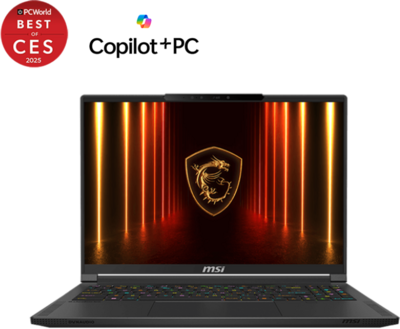 MSI Stealth 16 AI+ 9S7-15FL35-027 - 16" QHD+, Ryzen AI 9-HX 370, 64GB, 2TB SSD, nVidia GeForce RTX 5070TI 12GB, Microsfot Windows 11 Home - Fekete Gamer Laptop 3 év garanciával