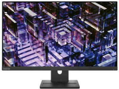 Lenovo ThinkVision E24q-30 Monitor (63ECGAT2EU) - 23.8" QHD (2560x1440),16:9, 1000:1, 300cd/m2, 4ms, HDMI, DisplayPort, VESA, 3 év garancia, Fekete színben