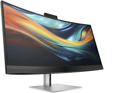 HP Pro 740pm Monitor (8Y2R2E9) - 39.7" WLED 5120x2160 ,21:9, 1000:1, 300cd/m2, 5ms, HDMI,VGA, VESA USB-C konferenciamonitor 2 év garancia, Ezüst színben