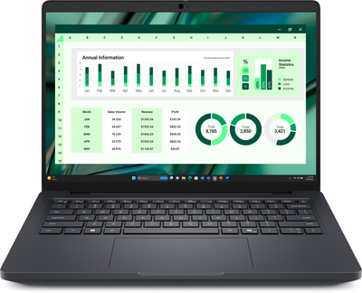 Dell Pro Max 14 BTO111_MC14250_EMEA - 14" FullHD+, Core Ultra 7-255H, 16GB, 512GB SSD, Microsoft Windows 11 Professional - Magnetit Üzleti Laptop 3 év garanciával