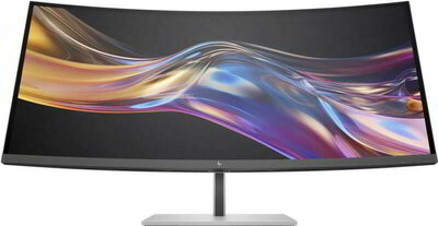 HP Pro 738pu Monitor (8K167E9) - 37.5" WLED 3840x1600 ,21:9, 2000:1, 400cd/m2, 5ms, HDMI,VGA, VESA USB-C konferenciamonitor 2 év garancia, Ezüst színben